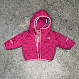 The North Face 2 in 1 Infant Reversible Perrito Hooded Jacket Pink 0-3 Months